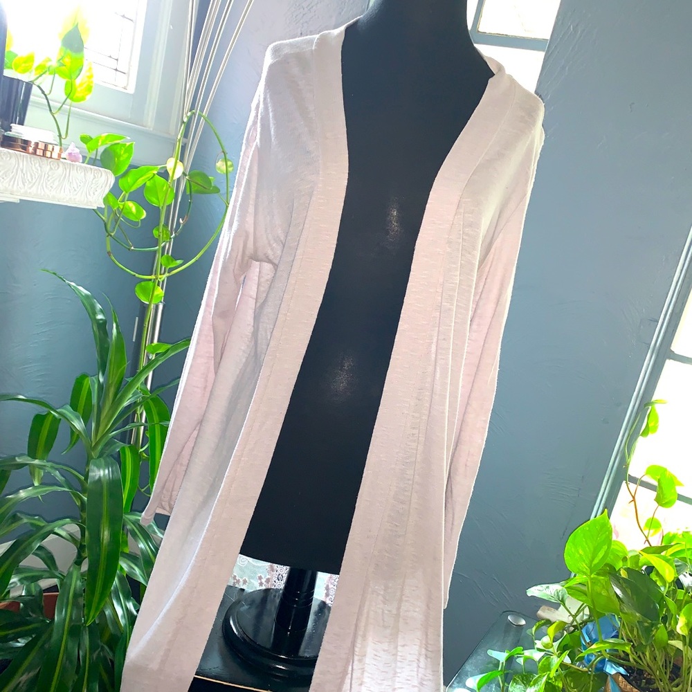 Poof Womens  Grey Cardigan size Lg